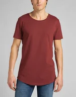 Koszulki męskie - LEE SHAPED TEE MĘSKI T-SHIRT KOSZULKA FIRED BRICK L62JEPTM 112140416 - Lee - miniaturka - grafika 1
