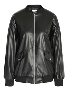 Noisy may NMRONJA Oversize PU Bomber Jacket NOOS kurtka damska, czarna, L, czarny, L - Kurtki damskie - miniaturka - grafika 1