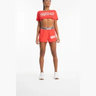 Spodenki damskie - Spodenki krótkie damskie LABELLAMAFIA SHORTS SWEAT RED - miniaturka - grafika 1