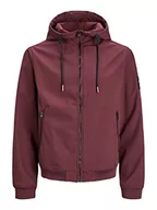 Kurtki męskie - Bestseller A/S Męska kurtka JJEBASIC Softshell Hood NOOS, Port Royale, XL, port royale - miniaturka - grafika 1