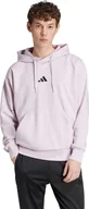 Bluzy męskie - Bluza męska adidas Essentials Feelcozy Fleece różowa IN6065 L - miniaturka - grafika 1