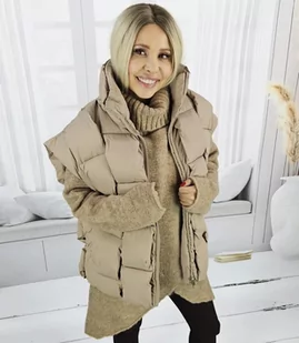 Damski bezrękawnik Kamizelka Ciepła Krótka Pikowana ADA - Moda i Uroda OUTLET - miniaturka - grafika 1