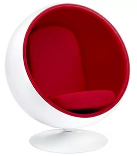 King Home FOTEL 102x73x122cm BALL WŁÓKNO SZKLANE WEŁNA CZERWONY JH-066.CZERWONY - Fotele - miniaturka - grafika 1