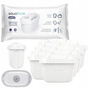 Wkłady filtrujące - Wkład do dzbanków maxi, AquaFloow, 8szt, biały - miniaturka - grafika 1