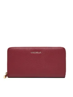 Coccinelle Duży Portfel Damski E2 MW5 11 04 Bordowy - Portfele - miniaturka - grafika 1
