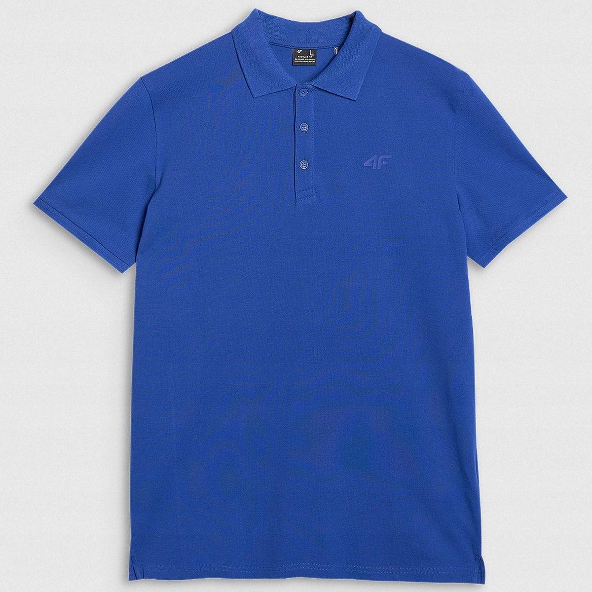 Koszulka Polo Męska 4F Regular Z Kołnierzem Kobalt 4FWAW25TPTSM555 Niebieski 3XL