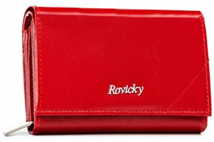 Klasyczny portfel damski ze skóry naturalnej - Rovicky - Portfele - miniaturka - grafika 1