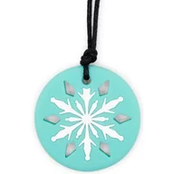 Gryzaki dla dzieci - BABY&TRAVEL Jellystone Designs Gryzak terapeutyczny Płatek śniegu - turkusowy, 1szt. - miniaturka - grafika 1