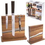 Noże kuchenne - Stojak na noże kuchenne magnetyczny dwustronny drewniany AKACJA RIVER ORION 154309 - miniaturka - grafika 1