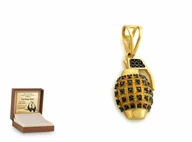Zawieszki - Złota zawieszka 585 fantazyjna prezent grawer - miniaturka - grafika 1