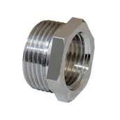 Akcesoria hydrauliczne - Złączka nakrętna - wkrętna 1/2" x 3/8" chrom - miniaturka - grafika 1