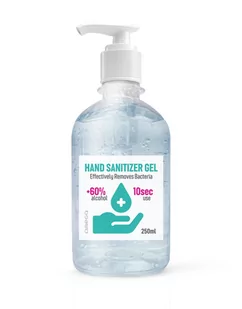Omega Omega OMEGA HAND SANITIZER 250ML BOTTLE WITH PUMP +60% ALCOHOL[45318] OHS250 - Dezynfekcja - miniaturka - grafika 1