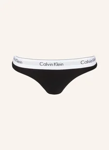 Calvin Klein Stringi Modern Cotton schwarz - Majtki damskie - miniaturka - grafika 1