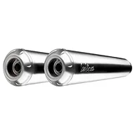 Części motocyklowe - Zestaw tłumików końcowych LeoVince 2 x CLASSIC RACER, stal nierdzewna, Ø 50 mm, lewy i prawy, uniwersalny - miniaturka - grafika 1