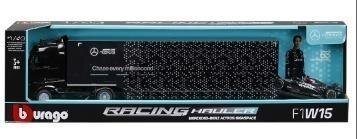 Bburago Formula + semi truck - mercedes-amg petronas 4893993384020