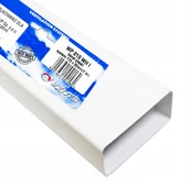 Akcesoria do wentylacji i klimatyzacji - Vents Group Kanał wentylacyjny płaski 110x54 biały WP010 /1m/ WP010 - miniaturka - grafika 1