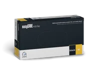 Rękawiczki jednorazowe - Rękawiczki easyCare Nitrylowe Bezpudrowe BLACK 100szt M - miniaturka - grafika 1