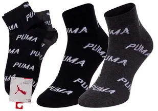 PUMA  SKARPETKI STOPKI 2 PARY BLACK/GREY 907948 01 - Rozmiar: 39-42 - Skarpetki damskie - miniaturka - grafika 1