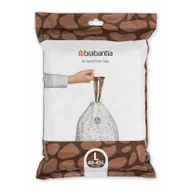 Worki na śmieci - Brabantia PerfectFit worki na śmieci 40 45L L) 40 szt w rolce White - miniaturka - grafika 1