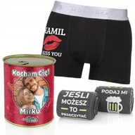 Majtki męskie - SKARPETY i BOKSERKI męskie XL w puszce z NADRUKIEM URODZINY 18-99 - miniaturka - grafika 1