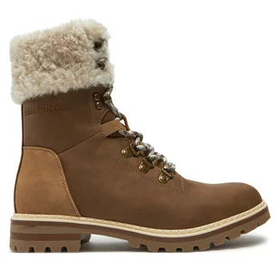 Trapery Kimberfeel Pixie Brązowy - Botki damskie - miniaturka - grafika 1