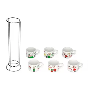 Bialetti Italia - Zestaw 6 filiżanek do espresso na stojaku - Filiżanki - miniaturka - grafika 2