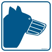 Systemy ekspozycyjne i znaki informacyjne - RA102 PSY WPROWADZAĆ W KAGAŃCU, PN - PŁYTA PCV 1MM; (200X200MM) - miniaturka - grafika 1