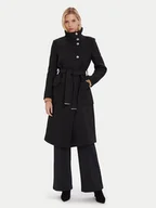 Płaszcze damskie - Morgan Płaszcz wełniany 242-GALOUA Czarny Regular Fit - miniaturka - grafika 1