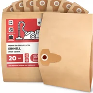 Worki do odkurzaczy - 20x Worek do Odkurzacza Einhell Inox 1250/1 Papierowy 2-Warstwy Worki 2A - miniaturka - grafika 1