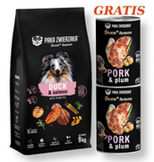 Sucha karma dla psów - Paka Zwierzaka -Seventh heaven -Kaczka z łososiem (duck & salmon ) 9kg + Schab ze śliwką 2x400g GRATIS!!! - miniaturka - grafika 1