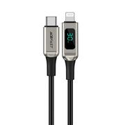 Kable USB - Acefast kabel MFI USB Typ C - Lightning 1,2m, 30W, 3A srebrny (C6-01 silver) C6-01-C-L silver - miniaturka - grafika 1