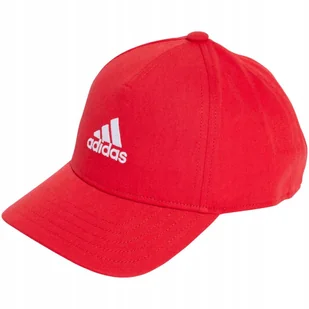 Czapka z daszkiem adidas Embroidered Logo Lightweight Baseball czerwona IY5 - Czapki i chusty sportowe męskie - miniaturka - grafika 1