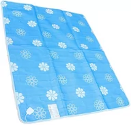 Poduszki, koce i materace lecznicze - KOC Ogrzewający z Regulacją Temperatury 150x120cm 90W niebieski DA35 - miniaturka - grafika 1