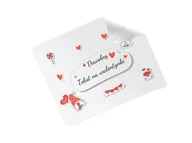 Akcesoria do okularów - Ściereczka personalizowana do okularów na Walentynki - 1 szt. - miniaturka - grafika 1