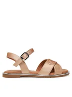 Buty dla dziewczynek - Calvin Klein Jeans Sandały V3A2-82042-1688 M Brązowy - miniaturka - grafika 1