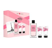 Zestawy perfum damskich - Prêt à Porter Paris woda perfumowana spray 100 ml + żel pod prysznic 50 ml + balsam do ciała 50 ml - miniaturka - grafika 1