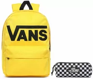 Plecaki - Vans Plecak szkolny Old Skool III Lemon Chrome - VN0A3I6R85W + piórnik - miniaturka - grafika 1