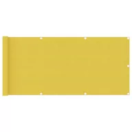Parawany - Parawan balkonowy, żółty, 75x500 cm, HDPE - miniaturka - grafika 1