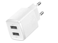 Ładowarki do telefonów - BASEUS Ładowarka sieciowa 2x USB-A 10.5W 2A CCXJ010202 - miniaturka - grafika 1