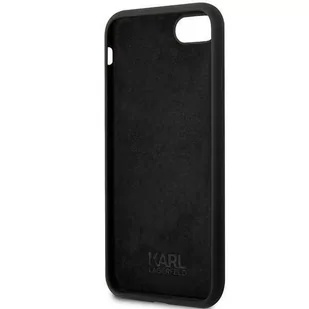 Karl Lagerfeld KLHCI8SNCHBCK iPhone 7/8/ SE 2020/2022 hardcase czarny/black Silicone Choupette - Etui i futerały do telefonów - miniaturka - grafika 4