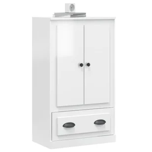 Kredens, biały z połyskiem, 60x35,5x103,5 cm Lumarko! - Kredensy - miniaturka - grafika 5