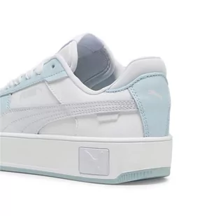 PUMA Carina Street Jr Trampki dziewczęce i dziewczęce, Puma White Silver Mist, 39 EU - Buty dla dziewczynek - miniaturka - grafika 1