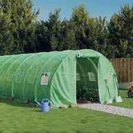 Szklarnie ogrodowe - Szklarnia z ramą stalową Zielona 18 m² 6x3x2 m - miniaturka - grafika 1