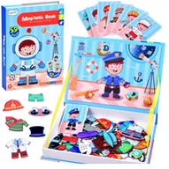 Układanki dla dzieci - Układanka magnetyczna, złóż ubrania, 36 el. - miniaturka - grafika 1