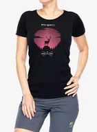 Koszulki i topy damskie - Koszulka damska Brubeck Outdoor Wool Pro T-Shirt - black/deer - miniaturka - grafika 1
