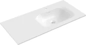 Umywalki - Mexen Vela umywalka wpuszczana w blat prawa 101 x 46,5 cm, biała mat - 25231001P - miniaturka - grafika 1