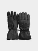 Rękawice narciarskie - 4F Rękawice narciarskie Thinsulate męskie - czarne M - miniaturka - grafika 1