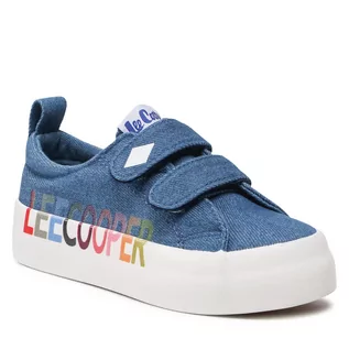 Buty dla dziewczynek - Sneakersy Lee Cooper - LCW-22-44-0808K Jeans - grafika 1