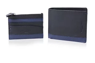 Silver Street London Męskie akcesoria podróżne Turyn - etui na karty kopertowe, - NIEBIESKI - Medium - Etui na dokumenty i karty - miniaturka - grafika 1