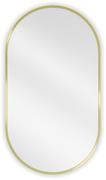 Lustra - Mexen Loft lustro łazienkowe owalne 80 x 45 cm, rama złota - 9851-080-045-000-50 - miniaturka - grafika 1